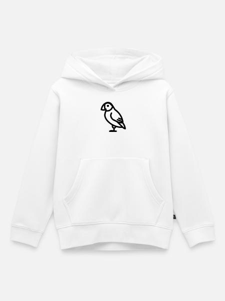 Papageitaucher-Seevogel - Kinder Premium Organic Hoodie - Weiß