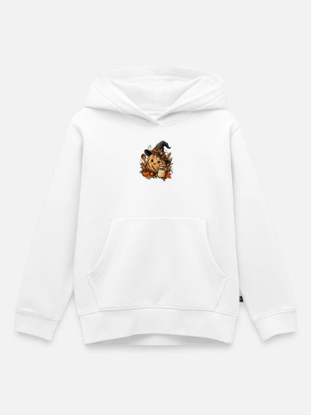 Sauerteig-Hexe mit Starterglas - Kinder Premium Organic Hoodie - Weiß