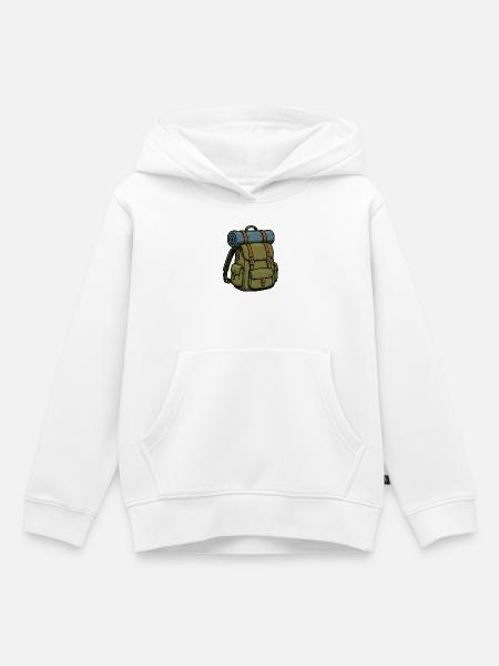 rucksack - Kinder Premium Organic Hoodie - Weiß