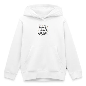 TWINKLE TWINKLE LITTLE STAR - Kinder Premium Organic Hoodie - Weiß - Vorne - AI Model Kid Female (0cm)