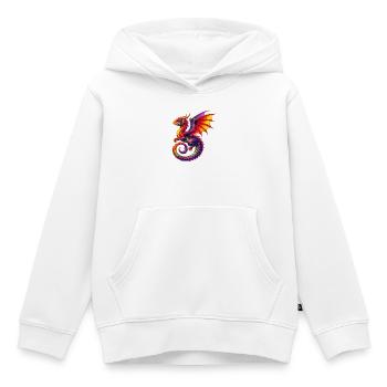 Drache - Kinder Premium Organic Hoodie - Weiß - Vorne - AI Model Kid Female (0cm)