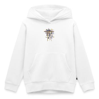 Archtectur Farben Geomertie Muster - Kinder Premium Organic Hoodie - Weiß - Vorne - AI Model Kid Female (0cm)