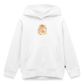 Der Riesenkürbis greift die Stadt an - Kinder Premium Organic Hoodie - Weiß - Vorne - AI Model Kid Female (0cm)