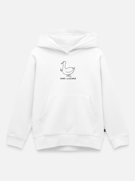 Gans wütend 2 - Kinder Premium Organic Hoodie - Weiß