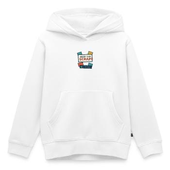 Junk Journal – Bewahre die Reste auf - Kinder Premium Organic Hoodie - Weiß - Vorne - AI Model Kid Female (0cm)