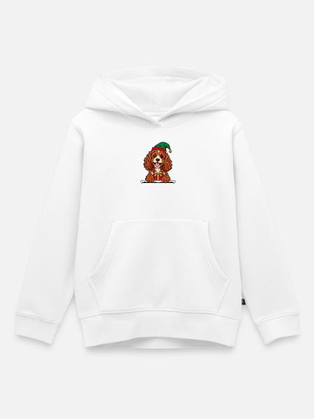 Weihnachten Cavapoo - Kinder Premium Organic Hoodie - Weiß