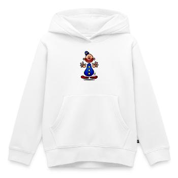 Clown - Kinder Premium Organic Hoodie - Weiß - Vorne - AI Model Kid Female (0cm)