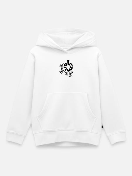 music (1c) - Kinder Premium Organic Hoodie - Weiß