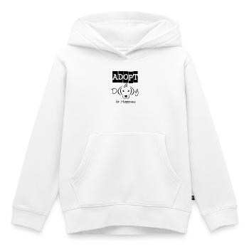 Adopt a Dog - Kids Premium Organic Hoodie - white - Front - AI Model Kid Female (0cm)
