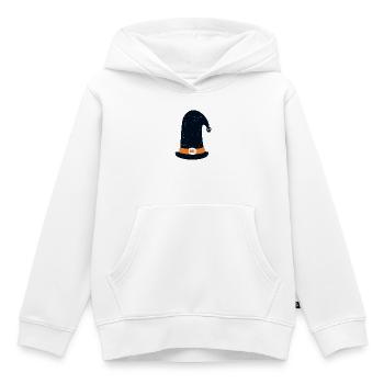 chapeau de sorcière - Sweat Premium à capuche enfant bio - blanc - Devant - AI Model Kid Female (0cm)