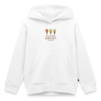 Eis - Kinder Premium Organic Hoodie - Weiß - Vorne - AI Model Kid Female (0cm)