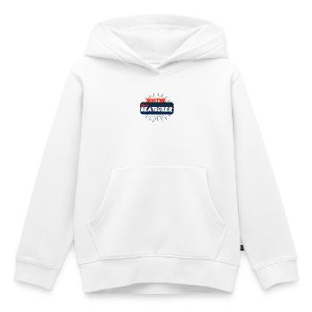 Beatbox beatboxer beat beat rythme vocal coeur - Sweat Premium à capuche enfant bio - blanc - Devant - AI Model Kid Female (0cm)