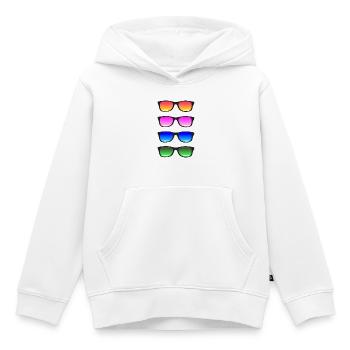 Sunglasses - Kids Premium Organic Hoodie - white - Front - AI Model Kid Female (0cm)