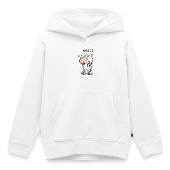Mooo Kuh Comic - Kühe - Kinder Premium Organic Hoodie - Weiß - Vorne - AI Model Kid Female (0cm)
