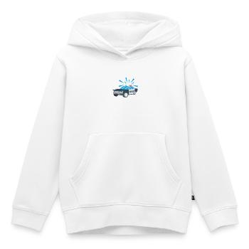 Kindershirt Polizeiauto Kindermotiv Polizei - Kinder Premium Organic Hoodie - Weiß - Vorne - AI Model Kid Female (0cm)