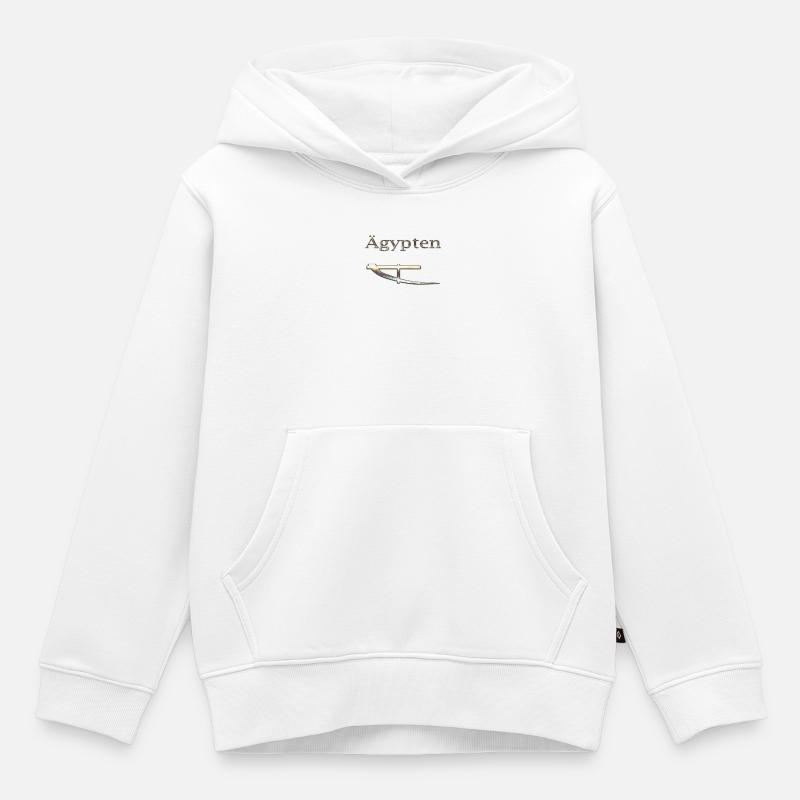 Egypte 67 - Sweat Premium à capuche enfant bio - blanc