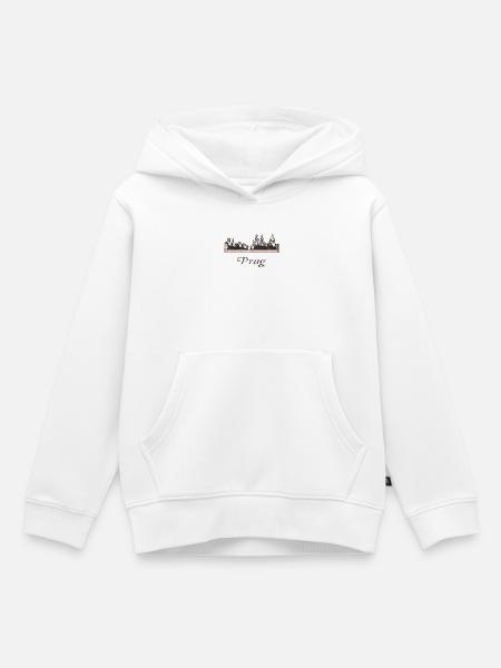 Prag - Kinder Premium Organic Hoodie - Weiß