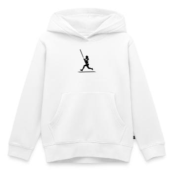 Jump - Kids Premium Organic Hoodie - white - Front - AI Model Kid Female (0cm)