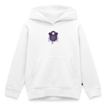 Noeud celtique décoratif élégant. - Sweat Premium à capuche enfant bio - blanc - Devant - AI Model Kid Female (0cm)