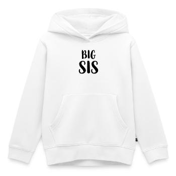 big sis Schwester Geschwister Familie Geschenk - Kinder Premium Organic Hoodie - Weiß - Vorne - AI Model Kid Female (0cm)