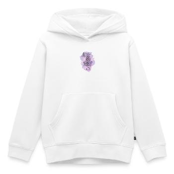 Violet tigre - Sweat Premium à capuche enfant bio - blanc - Devant - AI Model Kid Female (0cm)