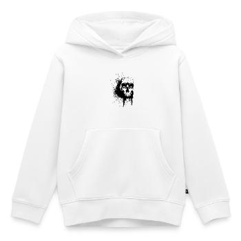 Schädel - Kinder Premium Organic Hoodie - Weiß - Vorne - AI Model Kid Female (0cm)