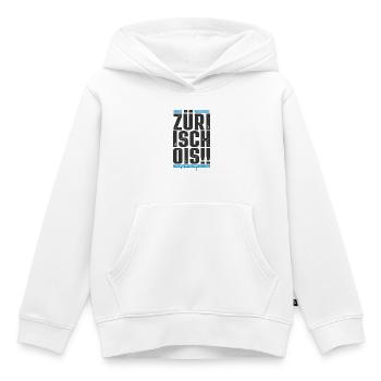 Zürich / Züri isch ois / Zürcher FC - Kinder Premium Organic Hoodie - Weiß - Vorne - AI Model Kid Female (0cm)