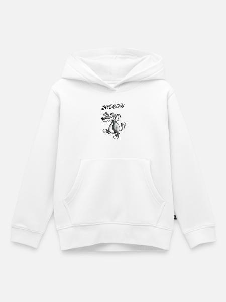 Wilder Wolf - Kinder Premium Organic Hoodie - Weiß