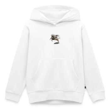 Wunderbares Steampunk-Einhorn mit Pilzen - Kinder Premium Organic Hoodie - Weiß - Vorne - AI Model Kid Female (0cm)