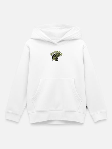 Alaska Fisch - Kinder Premium Organic Hoodie - Weiß