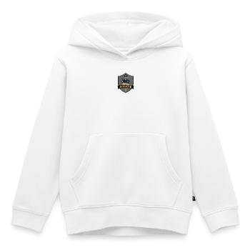 Logo du bouclier de l’officier de police - Sweat Premium à capuche enfant bio - blanc - Devant - AI Model Kid Female (0cm)