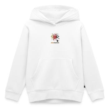 ich bin deutscher - Kinder Premium Organic Hoodie - Weiß - Vorne - AI Model Kid Female (0cm)