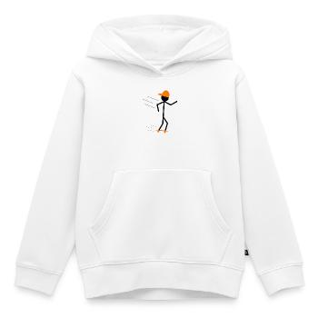 stickman skater - Kinder Premium Organic Hoodie - Weiß - Vorne - AI Model Kid Female (0cm)