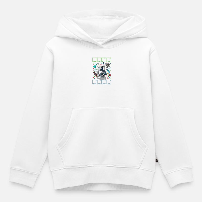 Professeur de chimie physique biologie enseignant - Sweat Premium à capuche enfant bio - blanc