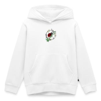 Marienkäfer Botanik Comicstyle - Kinder Premium Organic Hoodie - Weiß - Vorne - AI Model Kid Female (0cm)