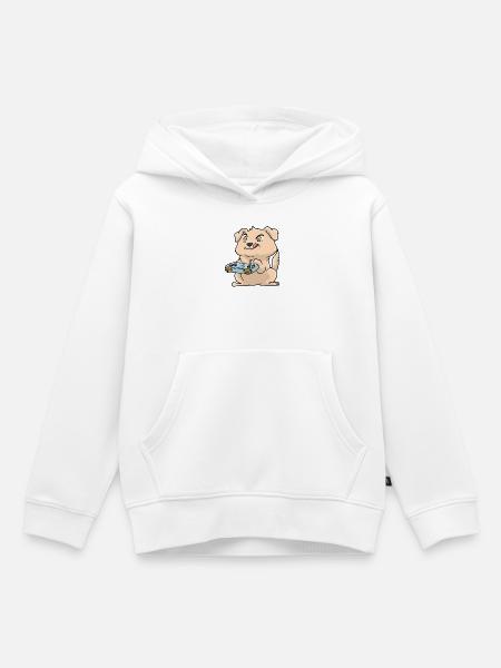Labrador Kawaii - Kinder Premium Organic Hoodie - Weiß