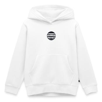 Planète Jupiter - Sweat Premium à capuche enfant bio - blanc - Devant - AI Model Kid Female (0cm)