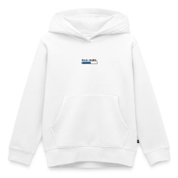 Le cerveau à la charge – Barre de chargement - Sweat Premium à capuche enfant bio - blanc - Devant - AI Model Kid Female (0cm)