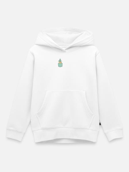 pocket pineapple - Kinder Premium Organic Hoodie - Weiß