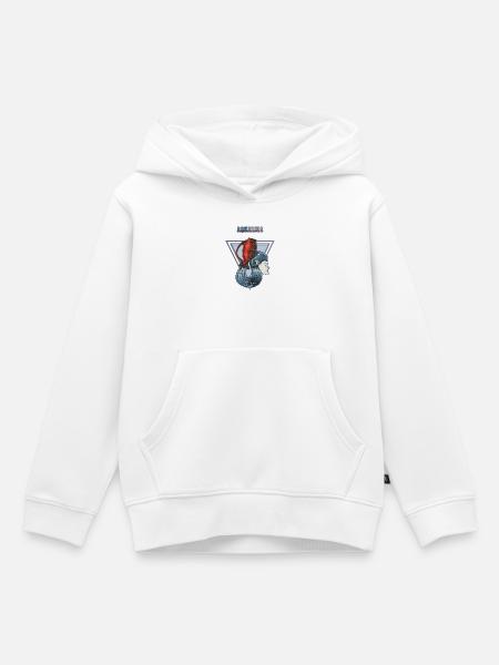 Wassermann Sternzeichen - Kinder Premium Organic Hoodie - Weiß