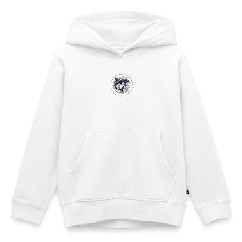 Dancing Shark - Sweat Premium à capuche enfant bio - blanc - Devant - AI Model Kid Female (0cm)