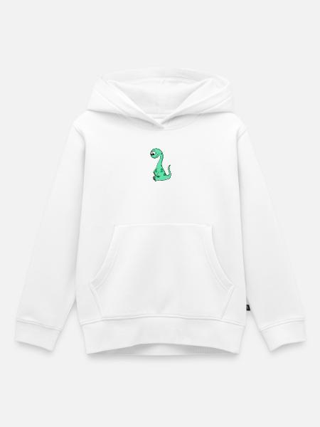 Baby Dinosaurier - Kinder Premium Organic Hoodie - Weiß