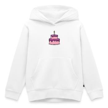 Birthday cake birthday - Kids Premium Organic Hoodie - white - Front - AI Model Kid Female (0cm)