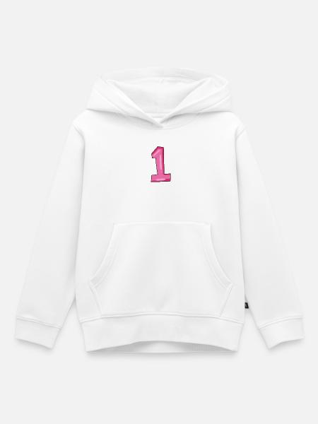 1 - Kinder Premium Organic Hoodie - Weiß