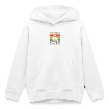 Diaper duty - Kids Premium Organic Hoodie - white - Front - AI Model Kid Female (0cm)