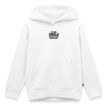 Single - Kinder Premium Organic Hoodie - Weiß - Vorne - AI Model Kid Female (0cm)