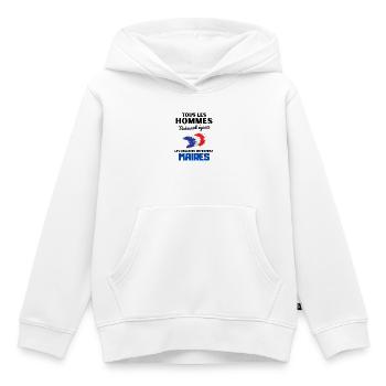 Les meilleurs deviennent maires - Sweat Premium à capuche enfant bio - blanc - Devant - AI Model Kid Female (0cm)