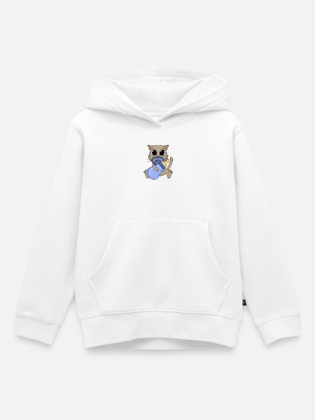 Baby Junge Katze - Kinder Premium Organic Hoodie - Weiß