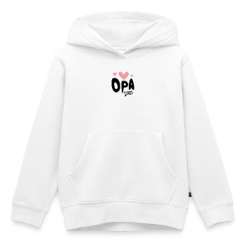 Opa 2023 - Opa werden - Bald Opa - Kinder Premium Organic Hoodie - Weiß - Vorne - AI Model Kid Female (0cm)