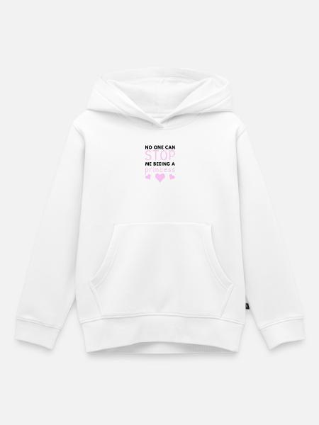 Princess - Kinder Premium Organic Hoodie - Weiß